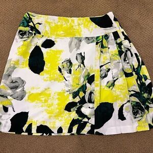 Worthington Women’s Floral Side Pleated Skirt